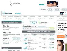 Tablet Screenshot of lexingtongasprices.com